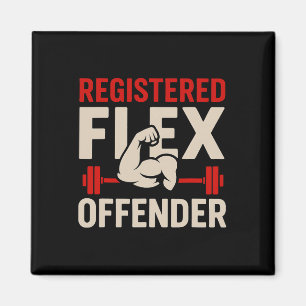 Íman Flex Offender Funny Gym Workout Bodybui Registrado