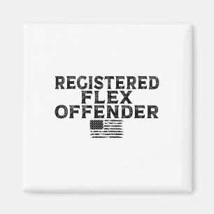Íman Flex Offender Registrado Funny Bodybuilding Workou