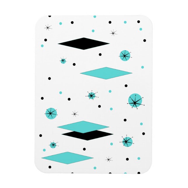 Íman Flexi de Ouros Turquesa Retroativos e Starbur (Vertical)