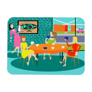 Íman Flexi Magnet para jogos de cartas semanais retrô 