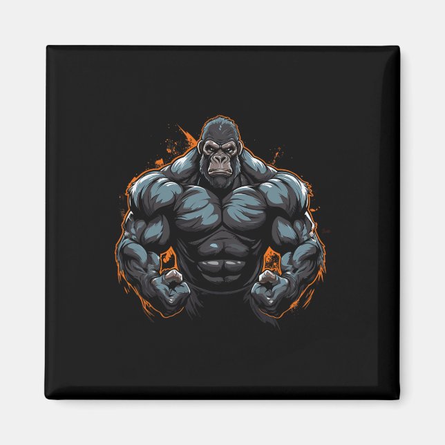 Íman Flexing de Gorila (Frente)