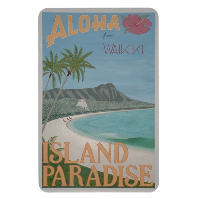 Íman flexível ALOHA (4"x6") (Vertical)
