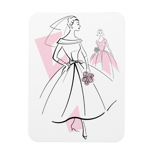 Íman flexível Fashion Bride Pink Group (Vertical)