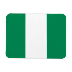 Íman flexível patriótico com bandeira da Nigéria