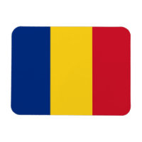 Íman flexível patriótico com bandeira da Romênia
