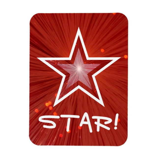 Íman flexível Star 'STAR'! (Vertical)