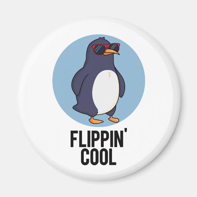 Íman Flippin Legal Funny Penguin Pun (Frente)