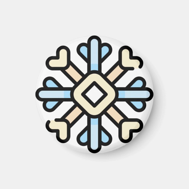 Íman floco de neve (Frente)