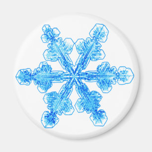 Íman Floco de neve azul-inverno