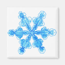 Íman Floco de neve azul-inverno