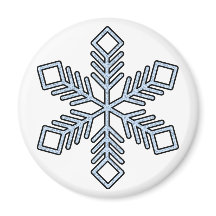 Floco de Neve Brilhante - Galhos Azul Bebê