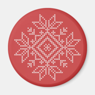Íman Floco de neve de malha nórdica