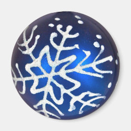 Íman Floco de neve em azul