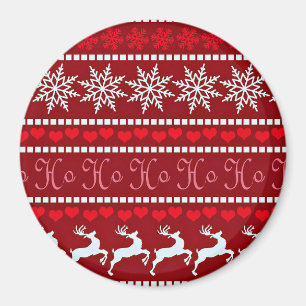 Íman Floco de neve festivo e Design de Reindeer