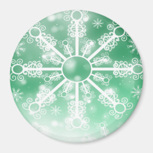 Íman Floco de neve verde