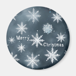 Íman Flocos de neve de Natal, personalizados
