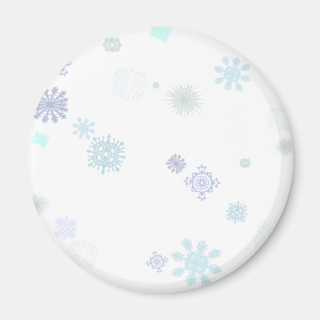 Íman Flocos de neve pálidos (Frente)