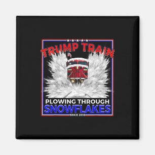 Íman Flocos De Neve Para O Presidente Trump! Comboio Ma