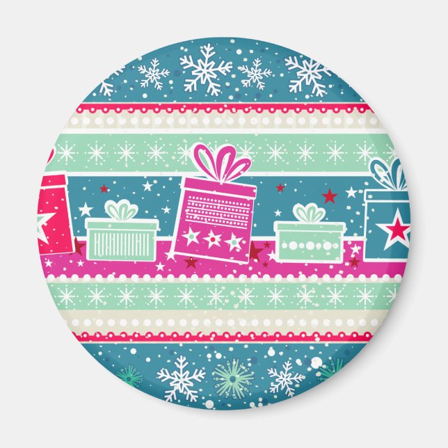 Íman Flocos de neve personalizados e presentes (Frente)