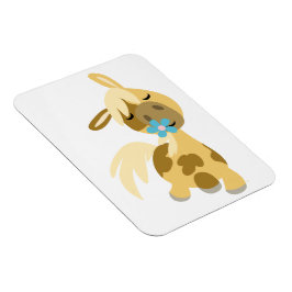 Íman Flor Azul e Magneta flexível do Pony de Cartoon