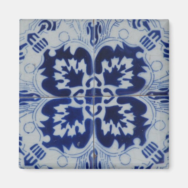 Íman Flor azulejo (Frente)