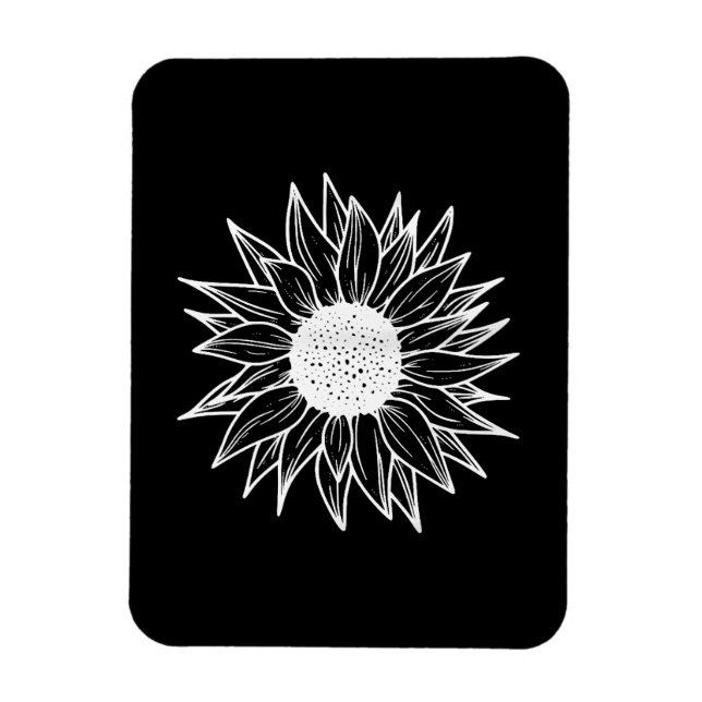 Íman Flor Bonito girassol multicolorido (Vertical)