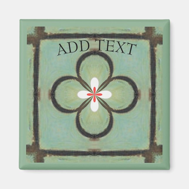 Íman Flor branca (Frente)