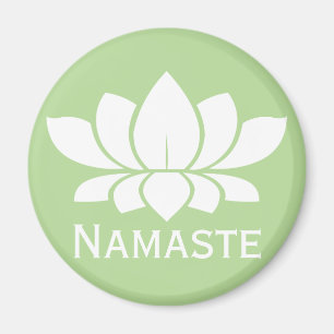 Íman Flor Branca de Lotus de Nomes Modernos