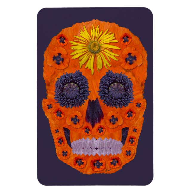 Íman Flor - Caveira 1 (Vertical)