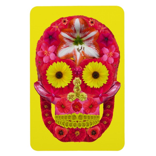 Íman Flor - Caveira 6 (Vertical)