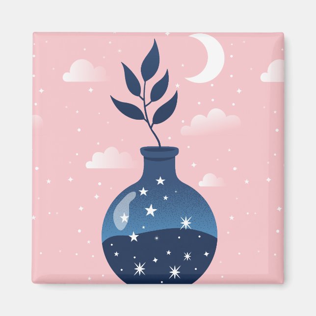 Íman Flor Celestial da Noite Estelar (Frente)