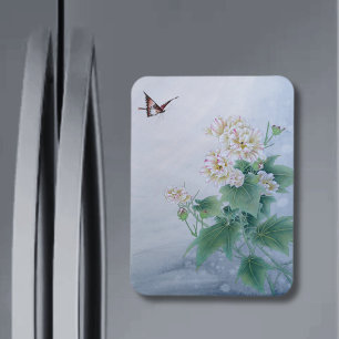 Íman Flor Chinês com Borboleta