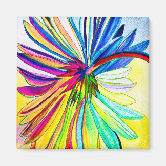 Íman Flor colorida Rainbow gerbera