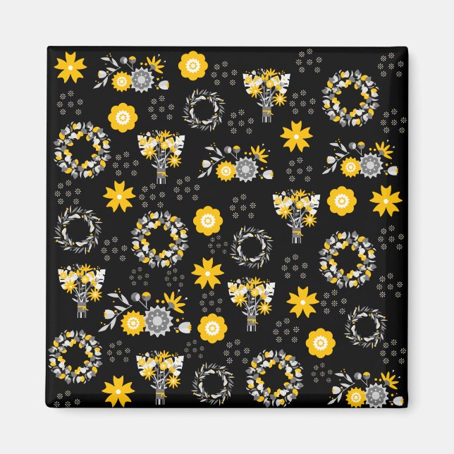 Íman Flor Compre Grateful, Magnet (Frente)