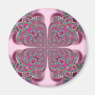 Íman Flor cor-de-rosa de Fusha