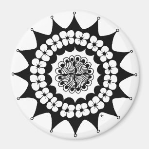 Íman Flor Coroa Zen Mandala