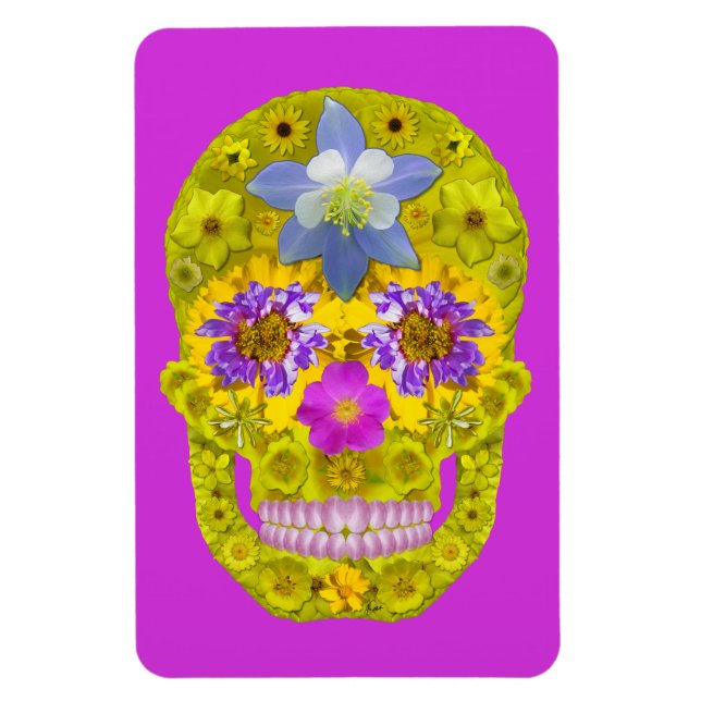 Íman Flor - Crânio 3 (Vertical)