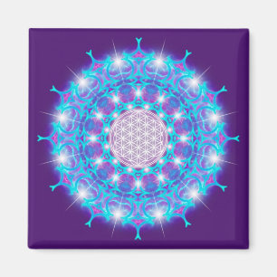 Íman FLOR DA LIFE/Blume des Lebens Estrelas Mandala
