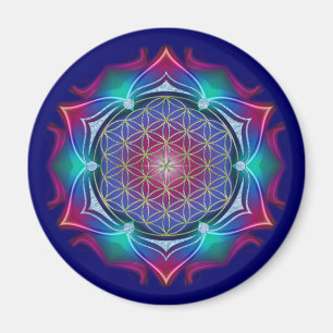 Íman FLOR DA VIDA / Blume des Lebens - Mandala IV