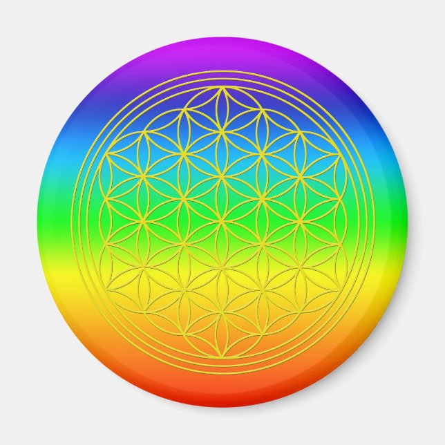Íman Flor da vida chakra 2 (Frente)