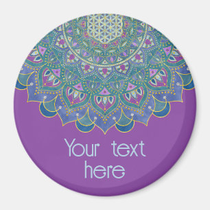 Íman Flor Da Vida - Estilo De Mandala Índia 1