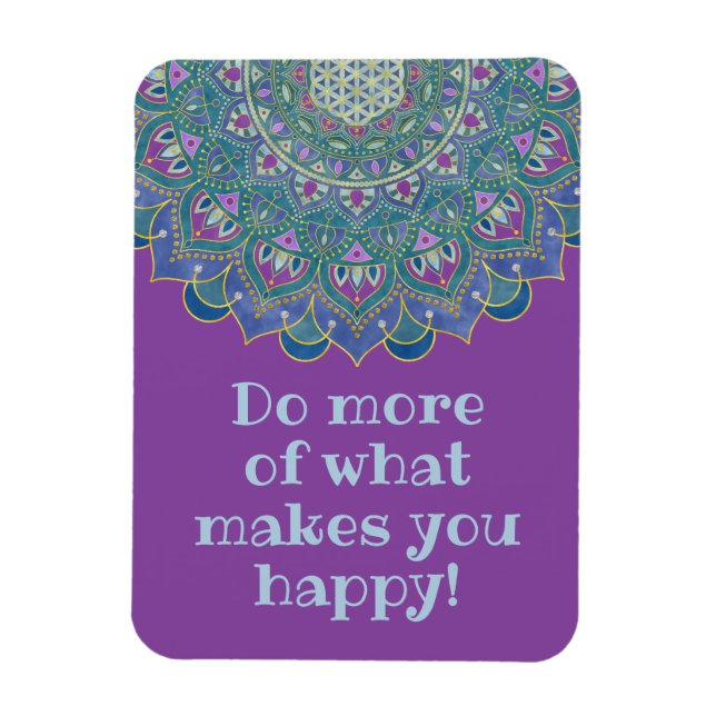 Íman Flor Da Vida - Estilo De Mandala Índia 1 (Vertical)