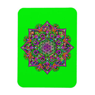 Íman Flor Da Vida - Índia Mandala 1