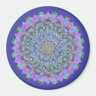 Íman Flor da Vida - Mandala Estilo Índia 2