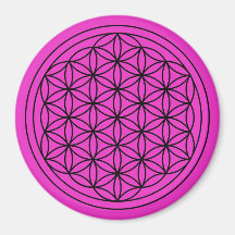 Flor da Vida Sagrada Magneta Geométrica