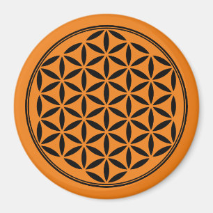 Íman FLOR DA VIDA - Símbolo de Geometria Sagrado cheio 