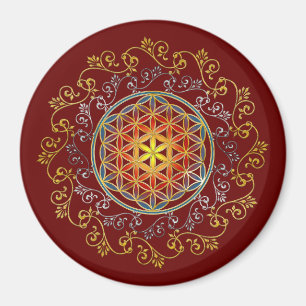 Íman Flor Da Vida - Vintage Ornament Mandala 1