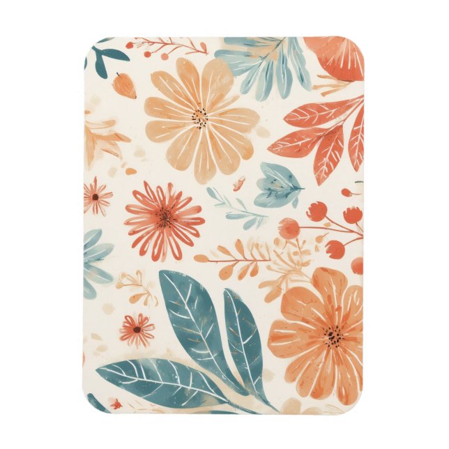 Íman Flor de abstrato projetado (Vertical)