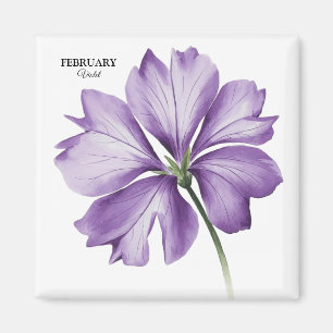 Íman Flor de Aniversário do Fevereiro: Presente Persona