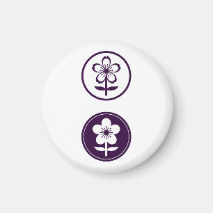 Íman flor de cereja e flor de maçã